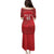 Custom Tunisia Football Family Matching Puletasi and Hawaiian Shirt Red Eagles of Carthage - Wonder Print Shop