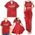 Custom Tunisia Football Family Matching Tank Maxi Dress and Hawaiian Shirt Red Eagles of Carthage - Wonder Print Shop