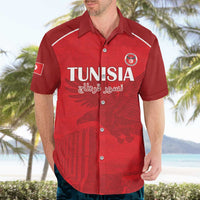 Custom Tunisia Football Hawaiian Shirt Red Eagles of Carthage - Wonder Print Shop