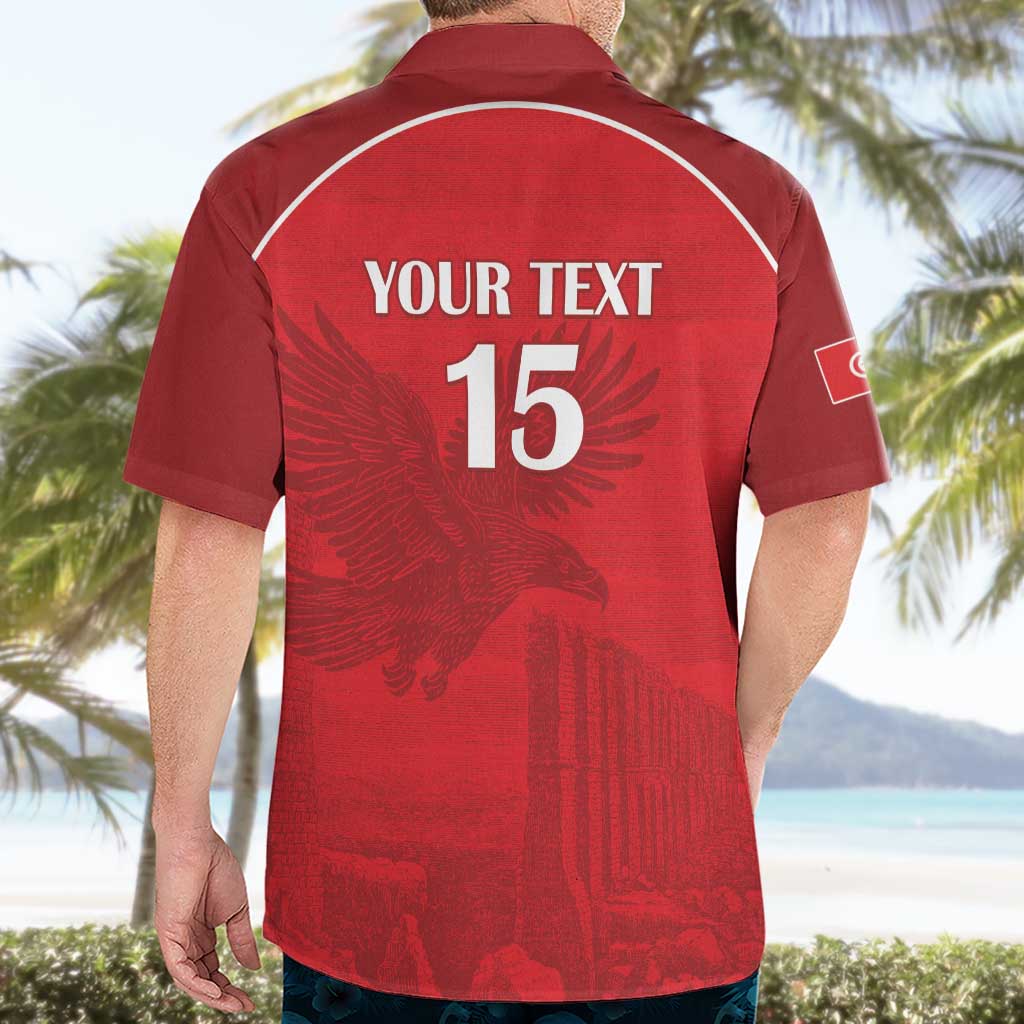 Custom Tunisia Football Hawaiian Shirt Red Eagles of Carthage - Wonder Print Shop