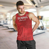 Custom Tunisia Football Men Tank Top Red Eagles of Carthage - Wonder Print Shop