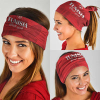 Tunisia Football Neck Gaiter Red Eagles of Carthage - Wonder Print Shop