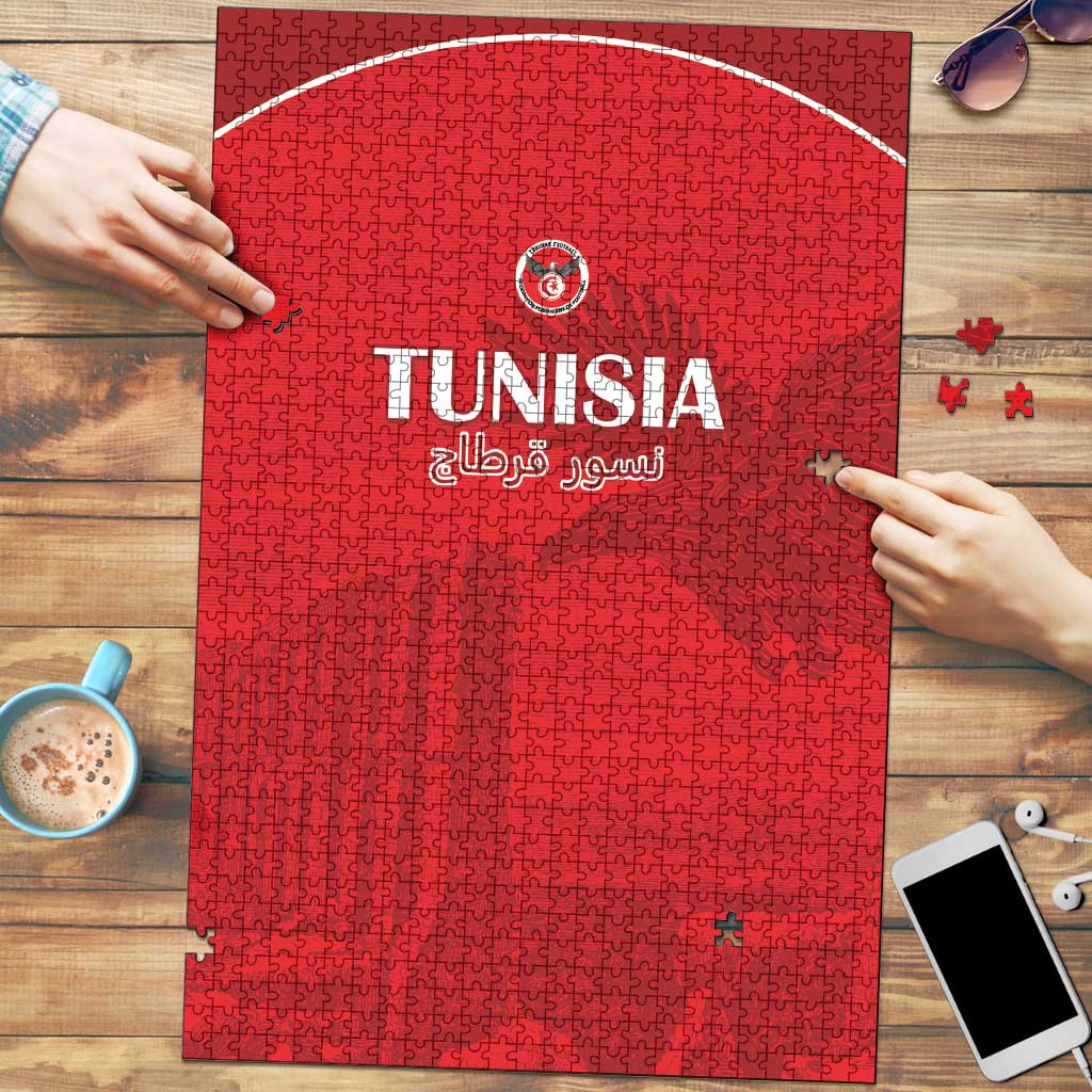 Tunisia Football Puzzle Red Eagles of Carthage - Wonder Print Shop