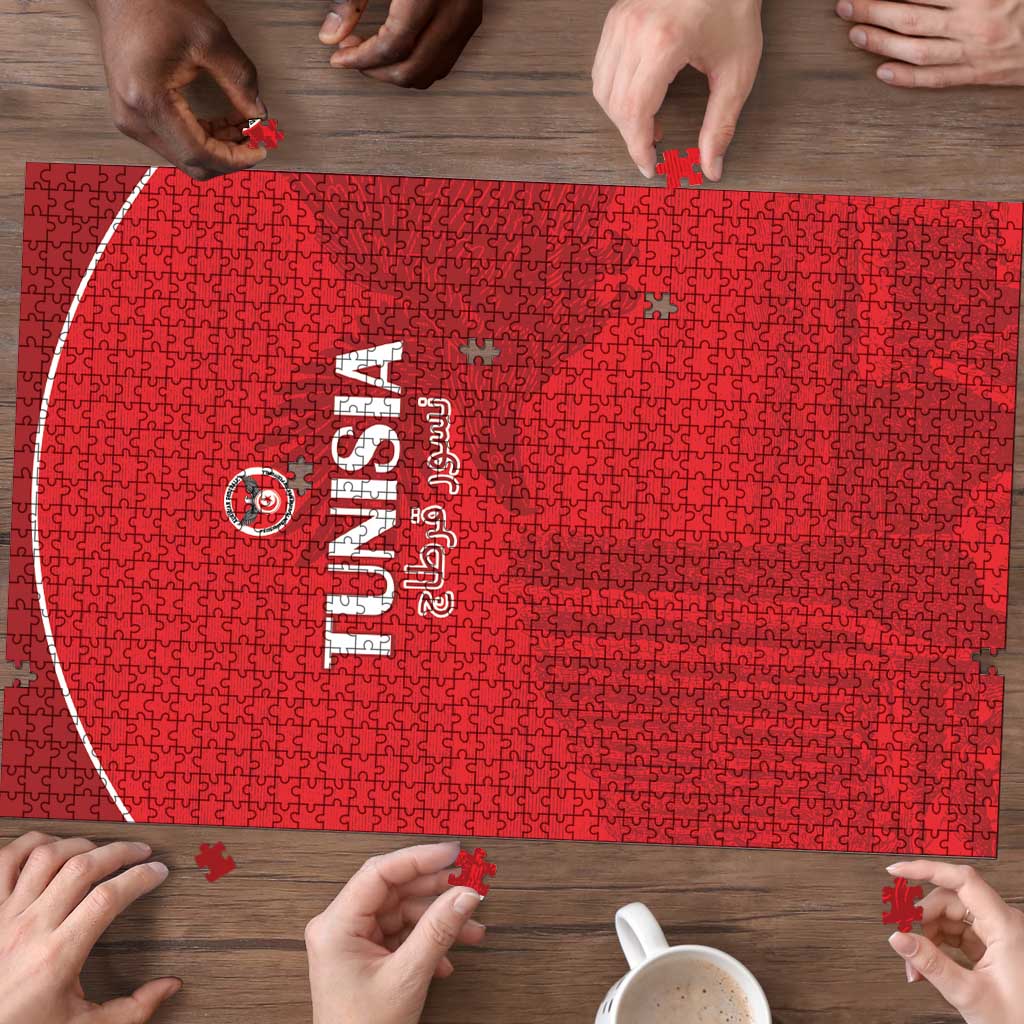 Tunisia Football Puzzle Red Eagles of Carthage - Wonder Print Shop