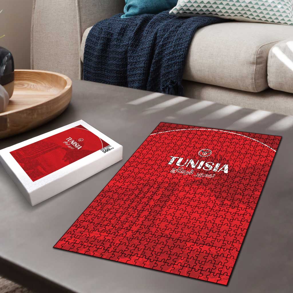 Tunisia Football Puzzle Red Eagles of Carthage - Wonder Print Shop