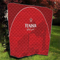 Tunisia Football Quilt Red Eagles of Carthage - Wonder Print Shop