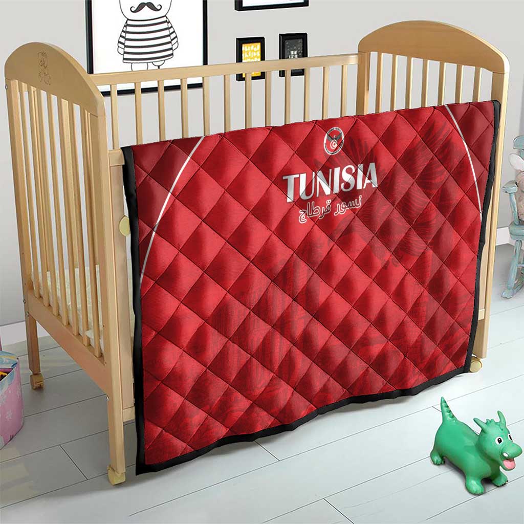 Tunisia Football Quilt Red Eagles of Carthage - Wonder Print Shop