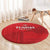 Tunisia Football Round Carpet Red Eagles of Carthage - Wonder Print Shop