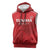 Custom Tunisia Football Sleeveless Hoodie Red Eagles of Carthage - Wonder Print Shop