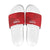 Tunisia Football Slide Sandals Red Eagles of Carthage - Wonder Print Shop
