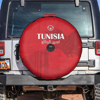 Tunisia Football Spare Tire Cover Red Eagles of Carthage - Wonder Print Shop