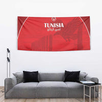 Tunisia Football Tapestry Red Eagles of Carthage - Wonder Print Shop