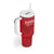 Custom Tunisia Football Tumbler With Handle Red Eagles of Carthage - Wonder Print Shop