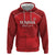 Custom Tunisia Football Zip Hoodie Red Eagles of Carthage - Wonder Print Shop