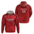 Custom Tunisia Football Zip Hoodie Red Eagles of Carthage - Wonder Print Shop