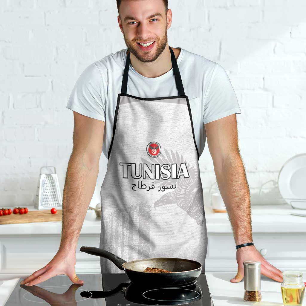 Tunisia Football Apron White Eagles of Carthage - Wonder Print Shop