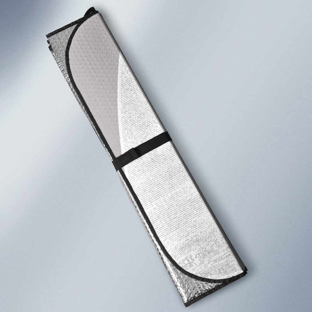 Tunisia Football Auto Sun Shade White Eagles of Carthage - Wonder Print Shop