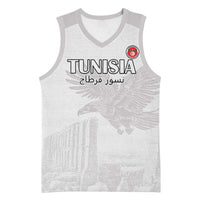 Custom Tunisia Football Basketball Jersey White Eagles of Carthage - Wonder Print Shop