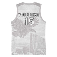 Custom Tunisia Football Basketball Jersey White Eagles of Carthage - Wonder Print Shop