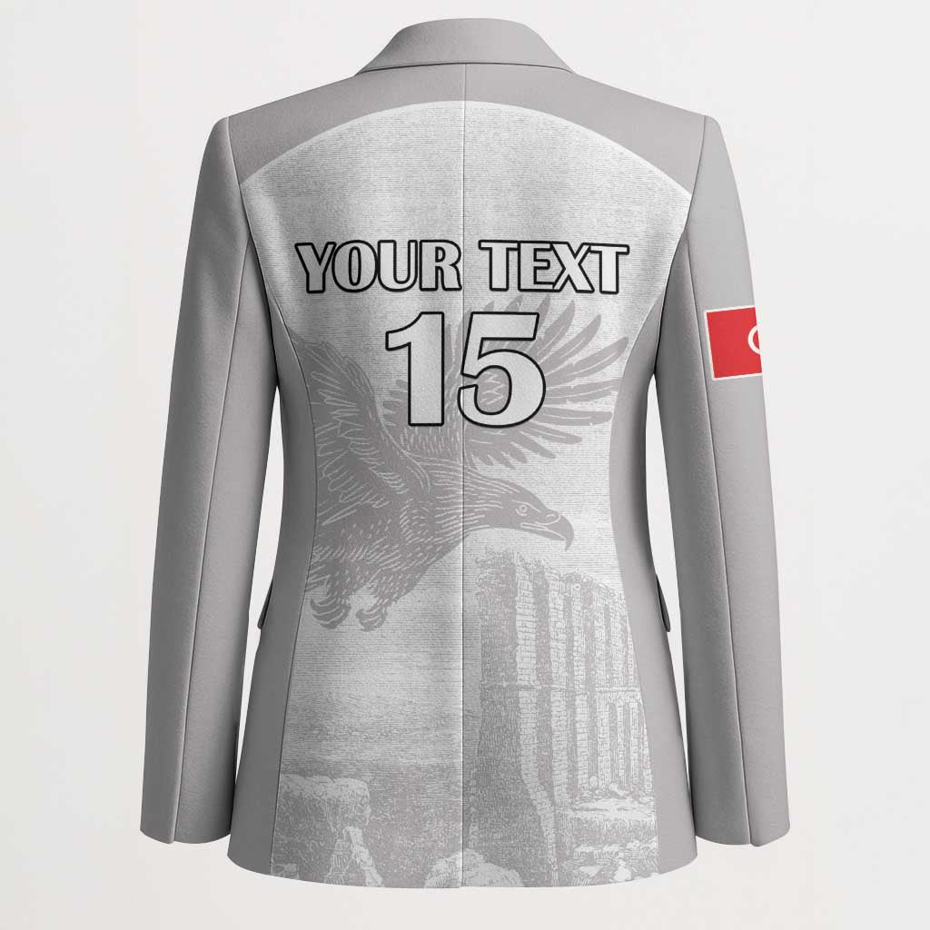 Custom Tunisia Football Blazer White Eagles of Carthage - Wonder Print Shop