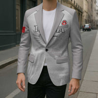 Custom Tunisia Football Blazer White Eagles of Carthage - Wonder Print Shop