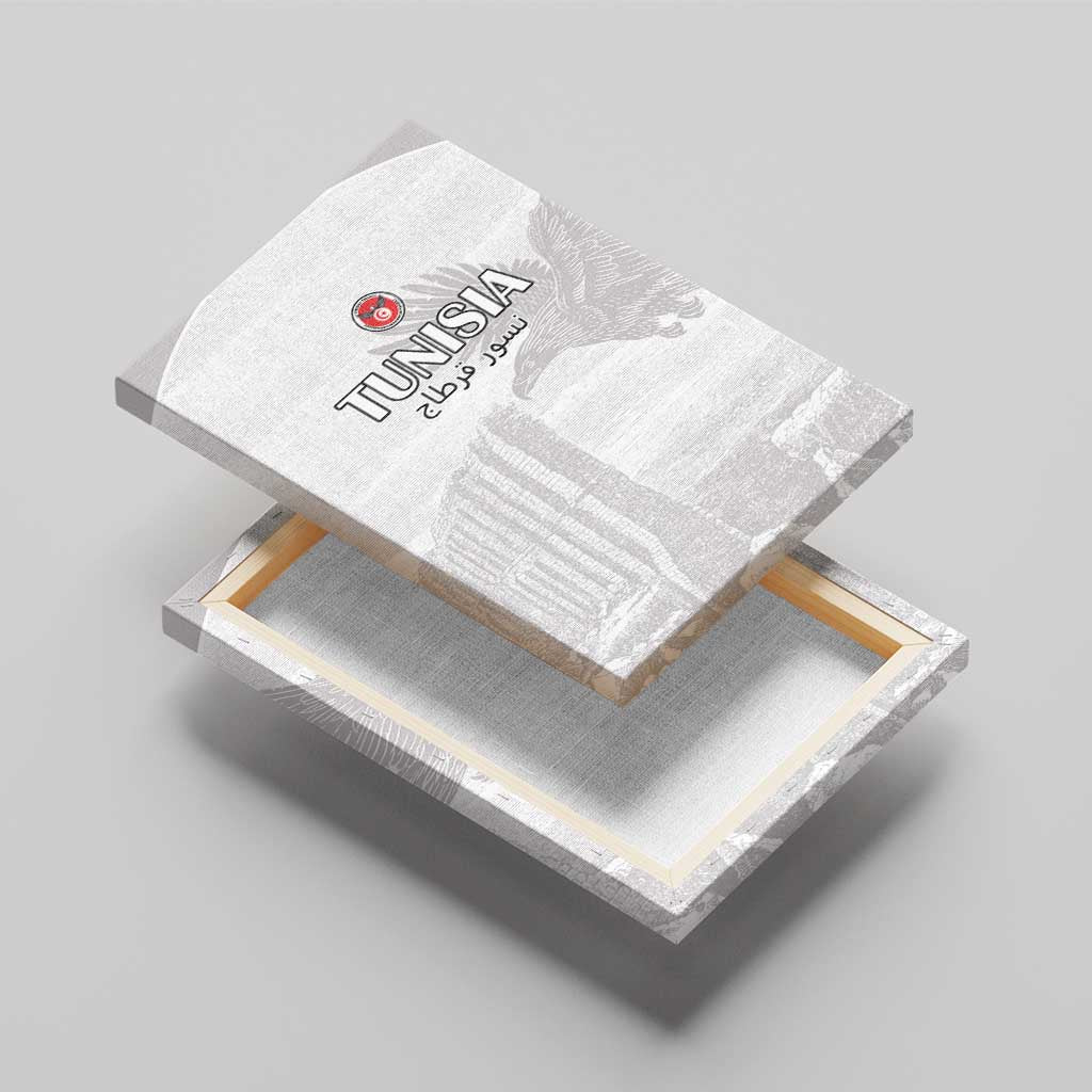 Tunisia Football Canvas Wall Art White Eagles of Carthage - Wonder Print Shop