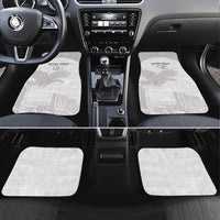 Custom Tunisia Football Car Mats White Eagles of Carthage - Wonder Print Shop