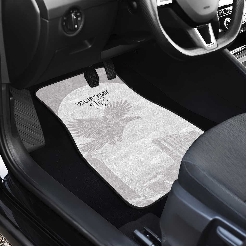 Custom Tunisia Football Car Mats White Eagles of Carthage - Wonder Print Shop