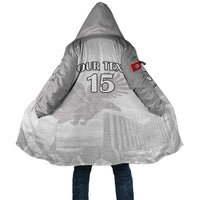 Custom Tunisia Football Cloak White Eagles of Carthage - Wonder Print Shop