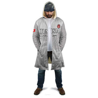 Custom Tunisia Football Cloak White Eagles of Carthage - Wonder Print Shop