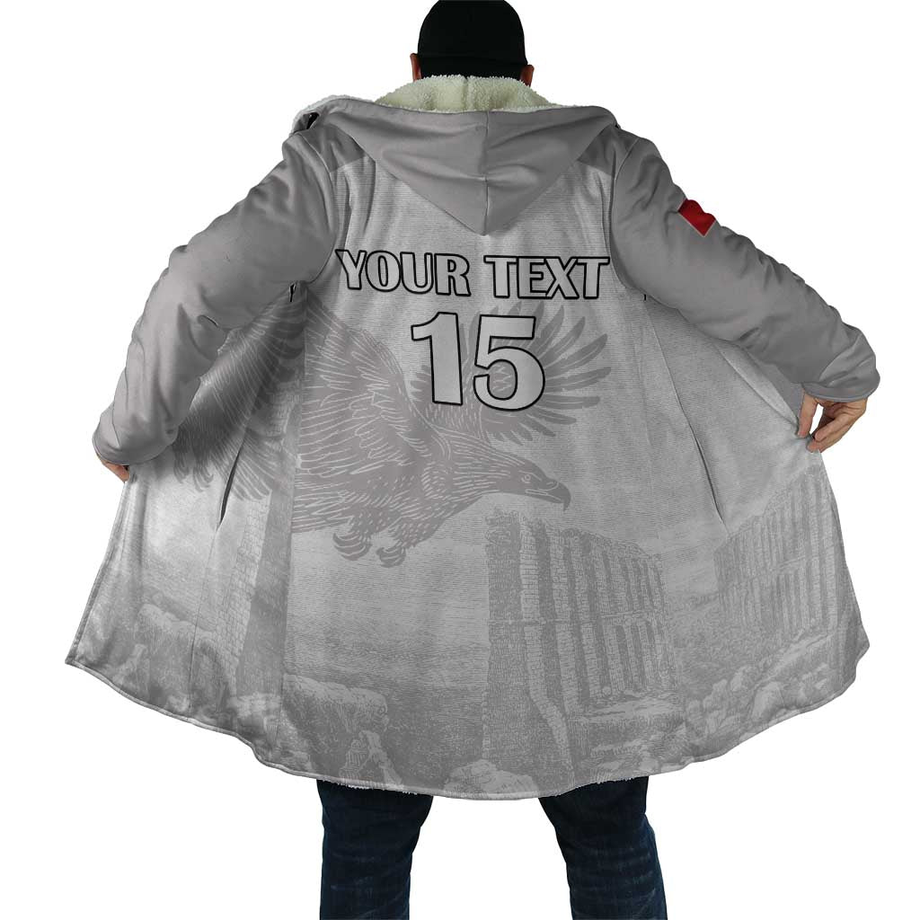 Custom Tunisia Football Cloak White Eagles of Carthage - Wonder Print Shop