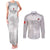 Custom Tunisia Football Couples Matching Tank Maxi Dress and Long Sleeve Button Shirt White Eagles of Carthage - Wonder Print Shop
