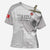 Custom Tunisia Football Cross Shoulder Shirt White Eagles of Carthage - Wonder Print Shop