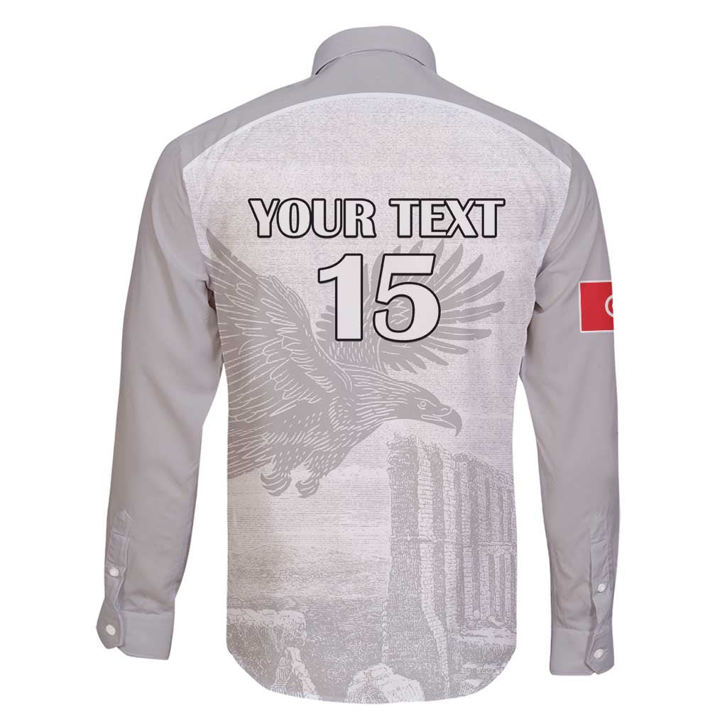 Custom Tunisia Football Family Matching Long Sleeve Bodycon Dress and Hawaiian Shirt White Eagles of Carthage - Wonder Print Shop