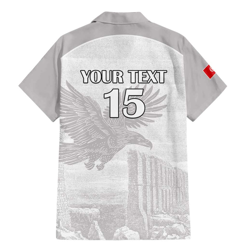 Custom Tunisia Football Family Matching Mermaid Dress and Hawaiian Shirt White Eagles of Carthage - Wonder Print Shop