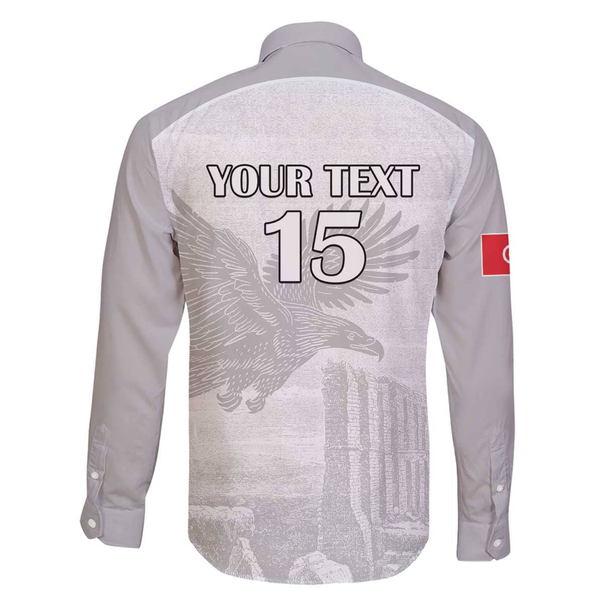 Custom Tunisia Football Family Matching Off The Shoulder Long Sleeve Dress and Hawaiian Shirt White Eagles of Carthage - Wonder Print Shop