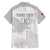 Custom Tunisia Football Family Matching Short Sleeve Bodycon Dress and Hawaiian Shirt White Eagles of Carthage - Wonder Print Shop