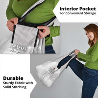 Tunisia Football Grocery Bag White Eagles of Carthage - Wonder Print Shop