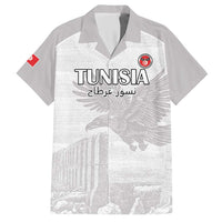Custom Tunisia Football Hawaiian Shirt White Eagles of Carthage - Wonder Print Shop