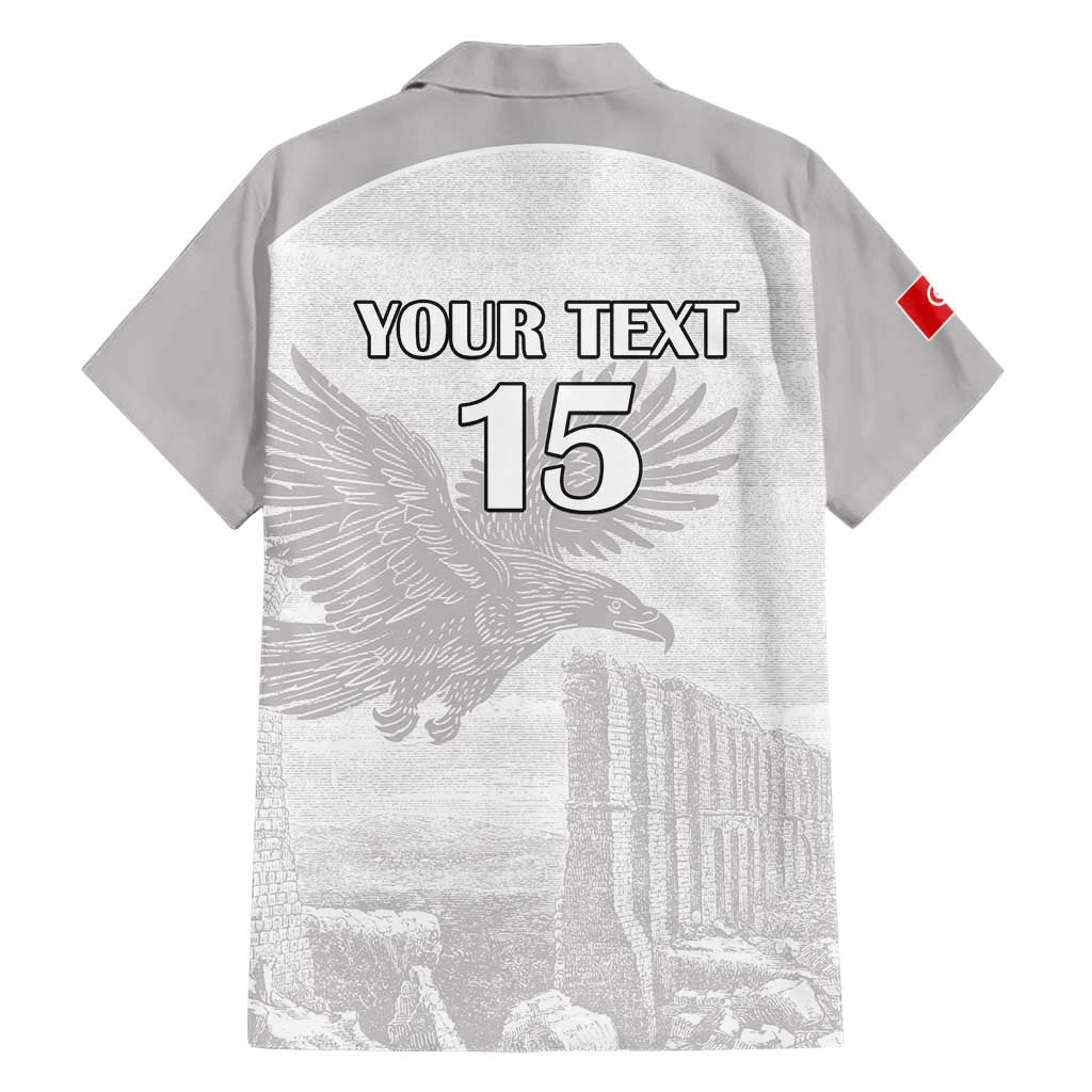 Custom Tunisia Football Hawaiian Shirt White Eagles of Carthage - Wonder Print Shop