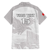 Custom Tunisia Football Hawaiian Shirt White Eagles of Carthage - Wonder Print Shop
