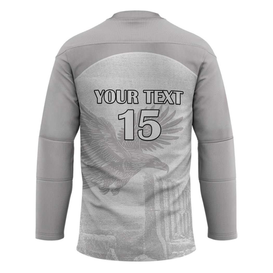 Custom Tunisia Football Hockey Jersey White Eagles of Carthage - Wonder Print Shop