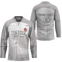 Custom Tunisia Football Hockey Jersey White Eagles of Carthage - Wonder Print Shop