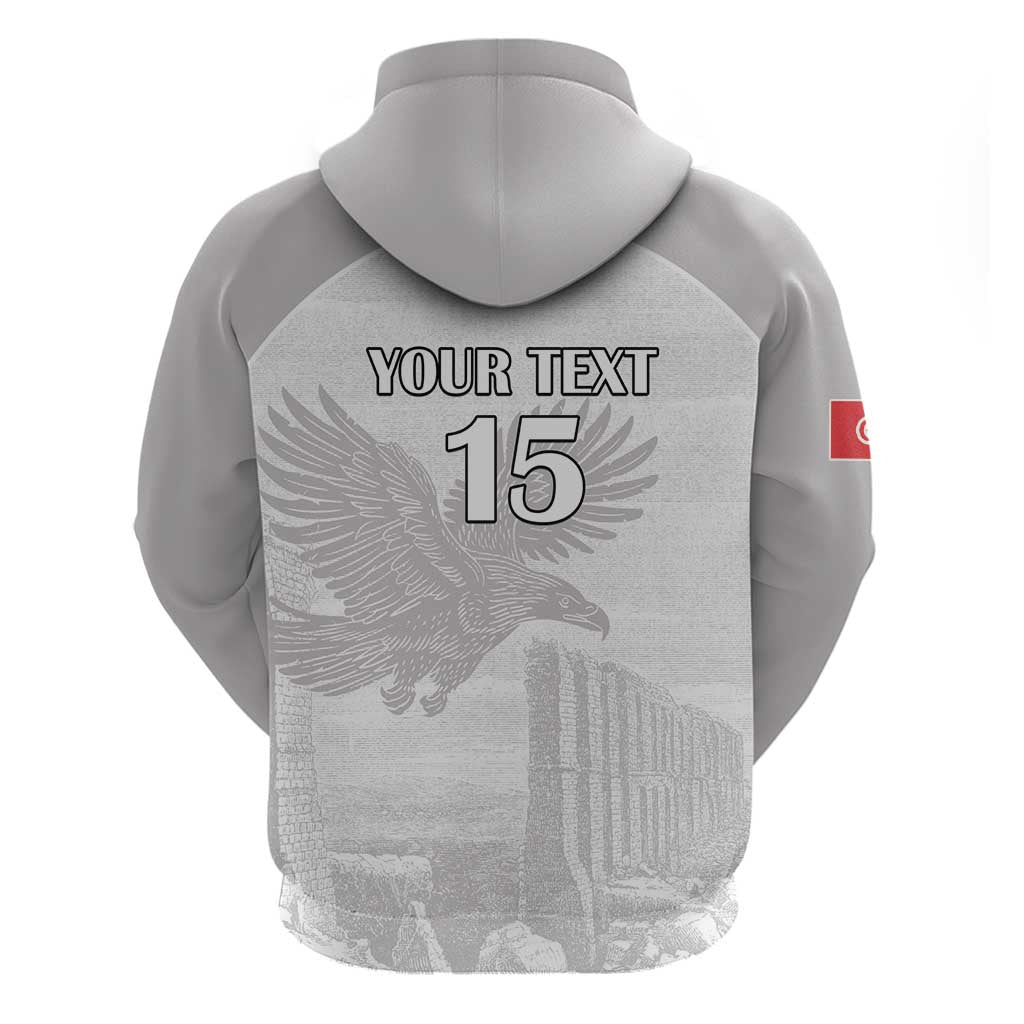 Custom Tunisia Football Hoodie White Eagles of Carthage - Wonder Print Shop