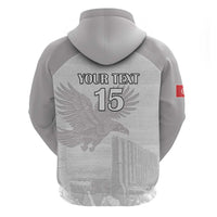 Custom Tunisia Football Hoodie White Eagles of Carthage - Wonder Print Shop