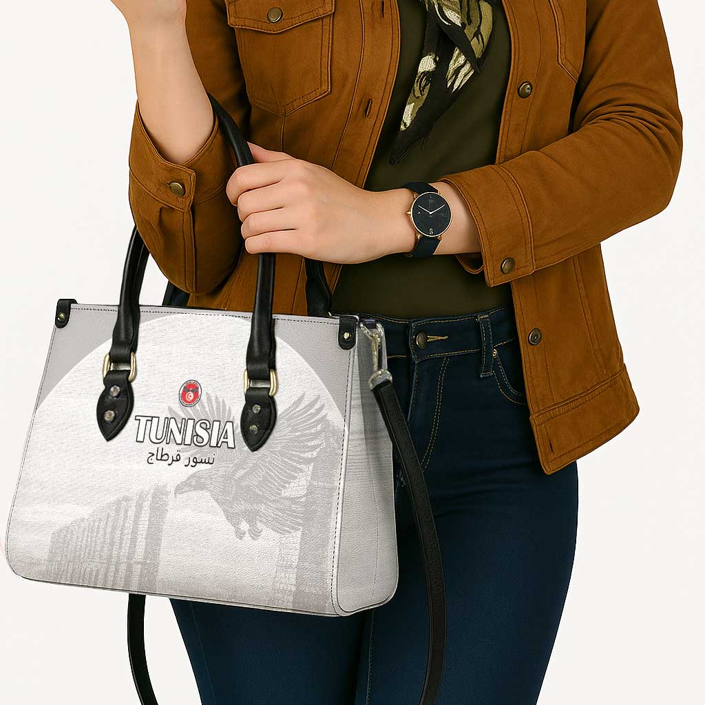 Tunisia Football Leather Bag White Eagles of Carthage - Wonder Print Shop