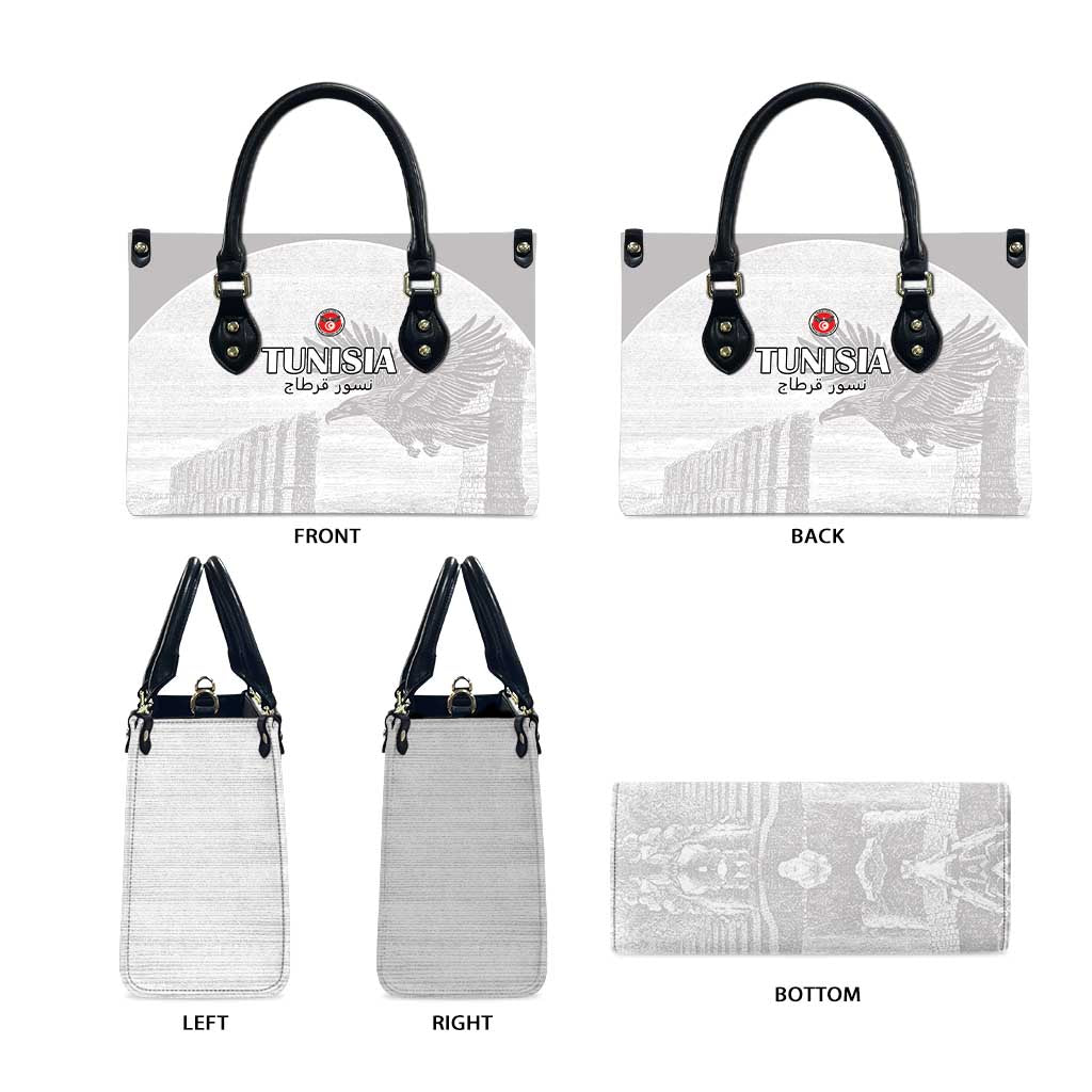 Tunisia Football Leather Bag White Eagles of Carthage - Wonder Print Shop