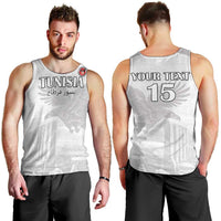 Custom Tunisia Football Men Tank Top White Eagles of Carthage - Wonder Print Shop
