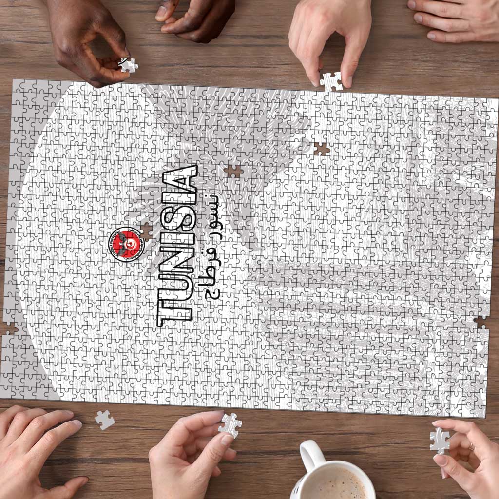 Tunisia Football Puzzle White Eagles of Carthage - Wonder Print Shop