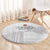 Tunisia Football Round Carpet White Eagles of Carthage - Wonder Print Shop